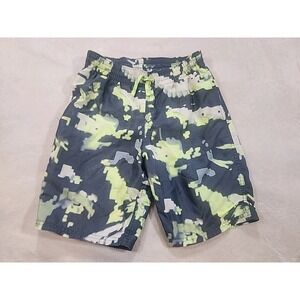 Nike Swim Trunks Kids Yellow/Gray‎ Medium